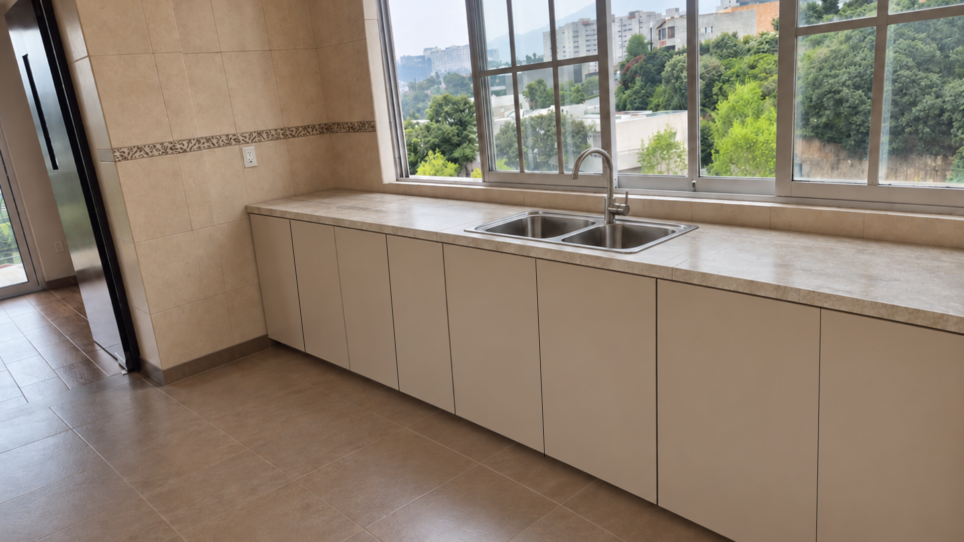 Vista principal de cocina a medida
