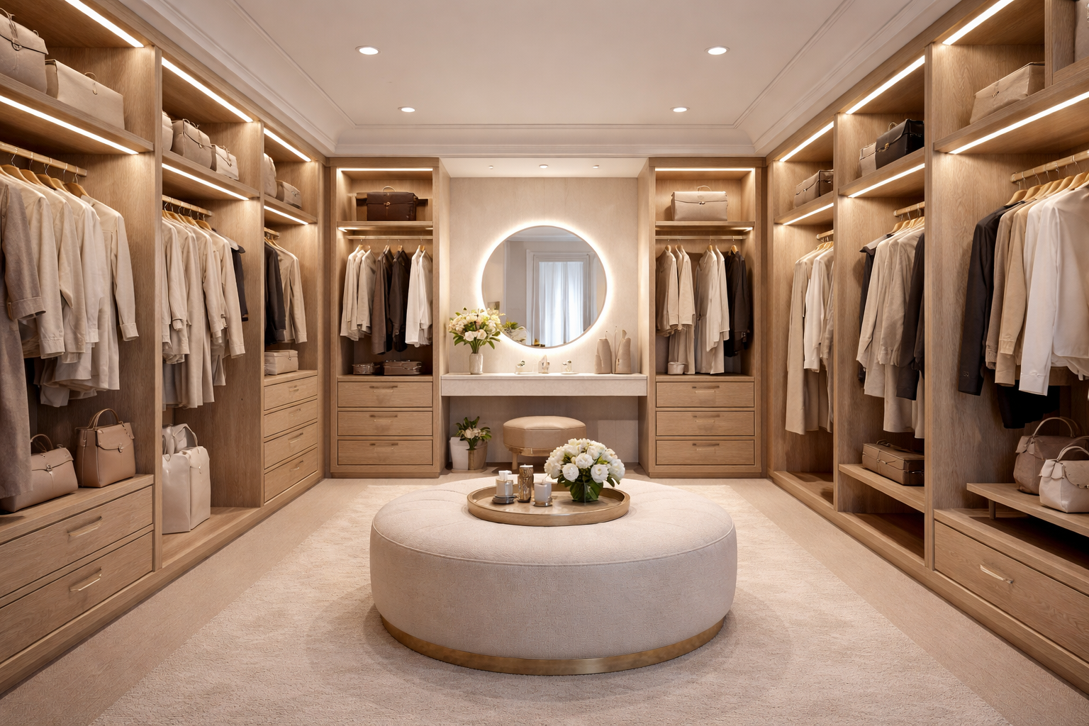 Render de apoyo de vestidor TENET